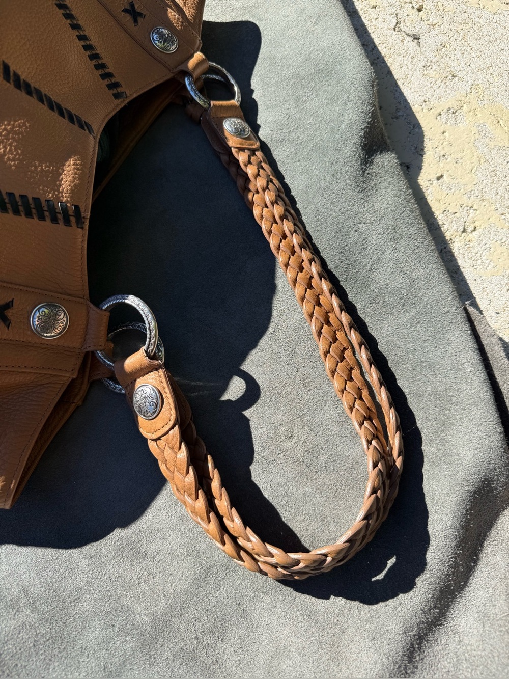Brighton Mesa Vintage Leather Hobo Bag & Wallet Set - Picture 9 of 16
